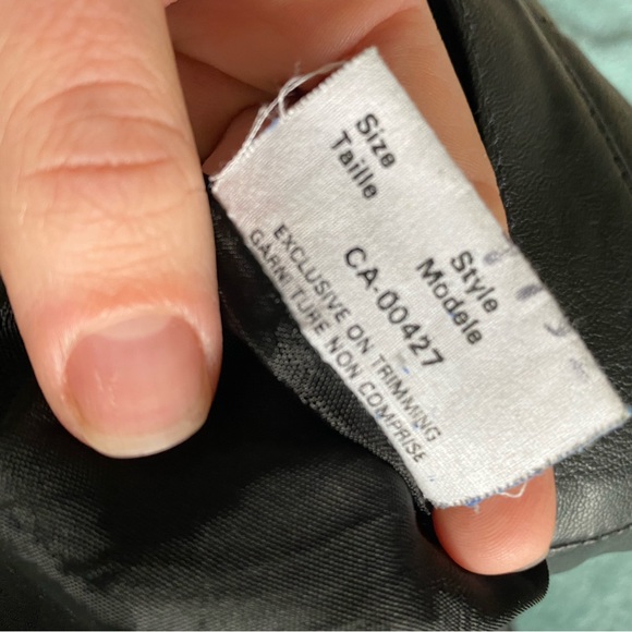 Leather Skirt Black Mini Vintage Real Genuine Leather - Picture 11 of 12